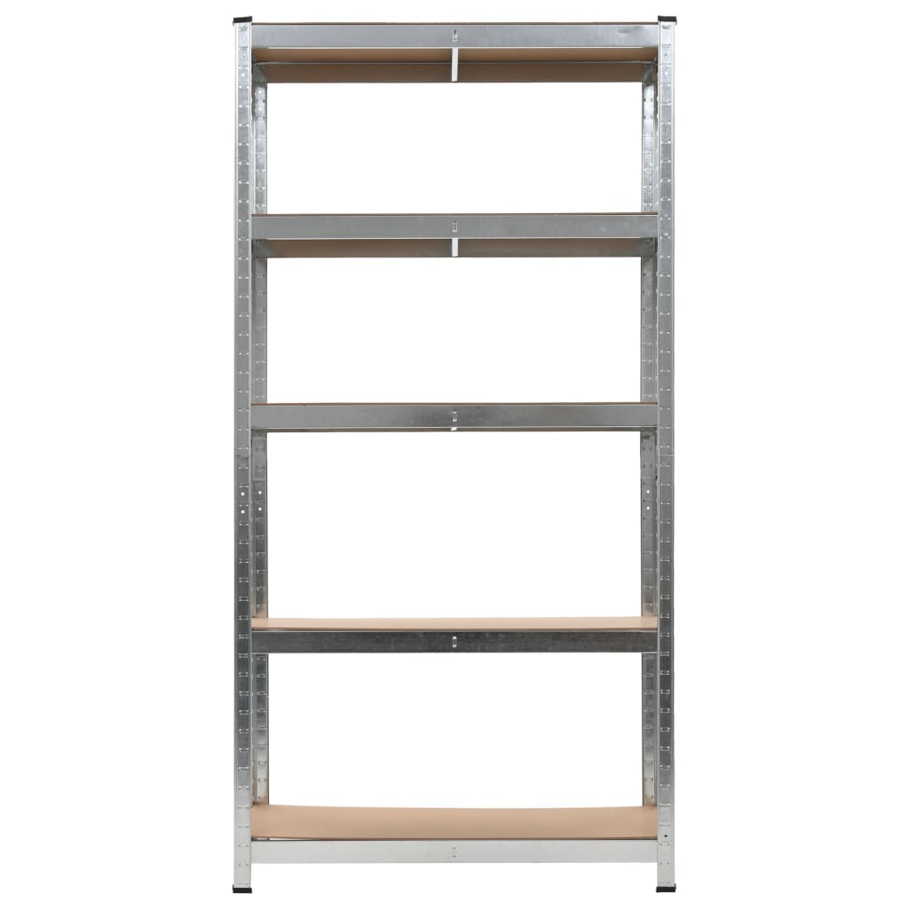 vidaXL Shelf Storage Office Bookshelf Shelving Unit Steel and Engineered Wood-3
