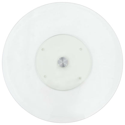 vidaXL Rotating Serving Plate Transparent 23.6" Tempered Glass-0