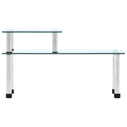 vidaXL Kitchen Shelf Transparent 17.7"x6.3"x10.2" Tempered Glass-0