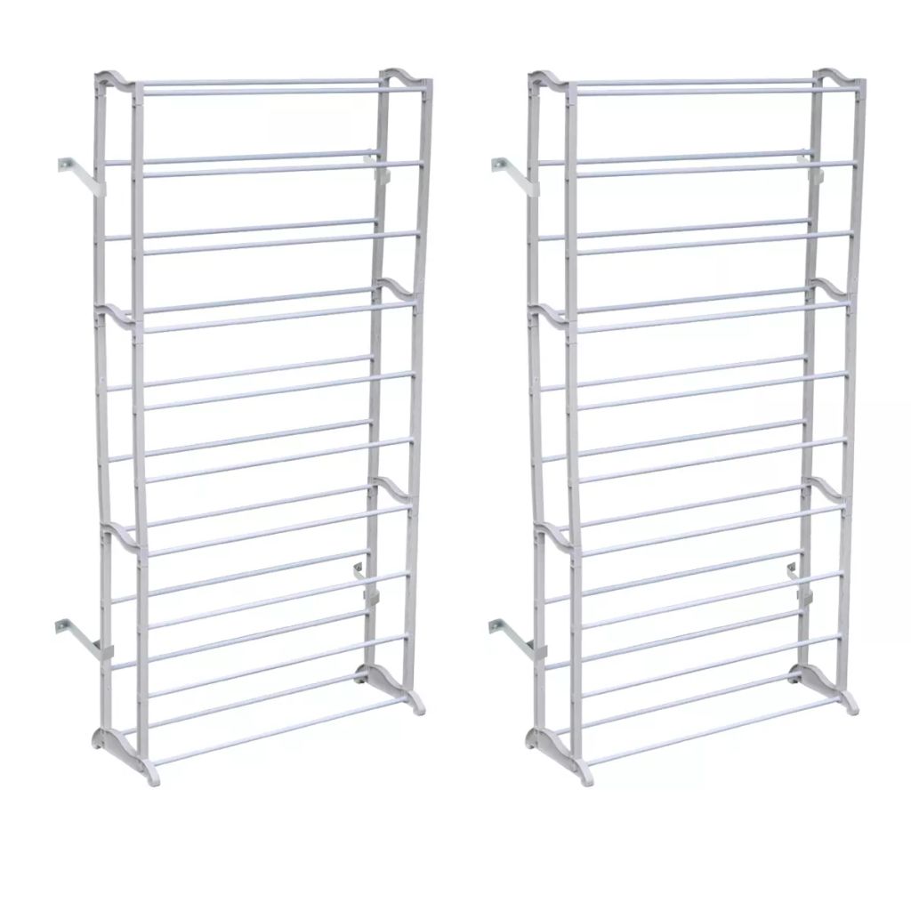 vidaXL 1/2x 40 Pair Free Standing 10 Tier Shoe Tower Rack Organizer Shelf-3