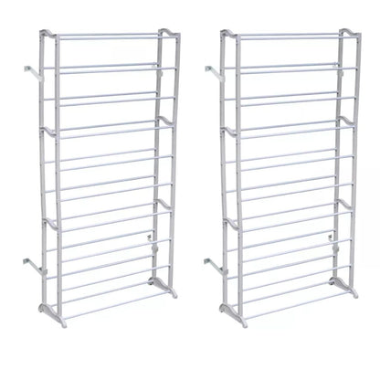vidaXL 1/2x 40 Pair Free Standing 10 Tier Shoe Tower Rack Organizer Shelf-3