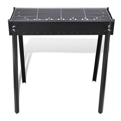 vidaXL BBQ Stand Charcoal Barbecue Square 30" x 11"-1