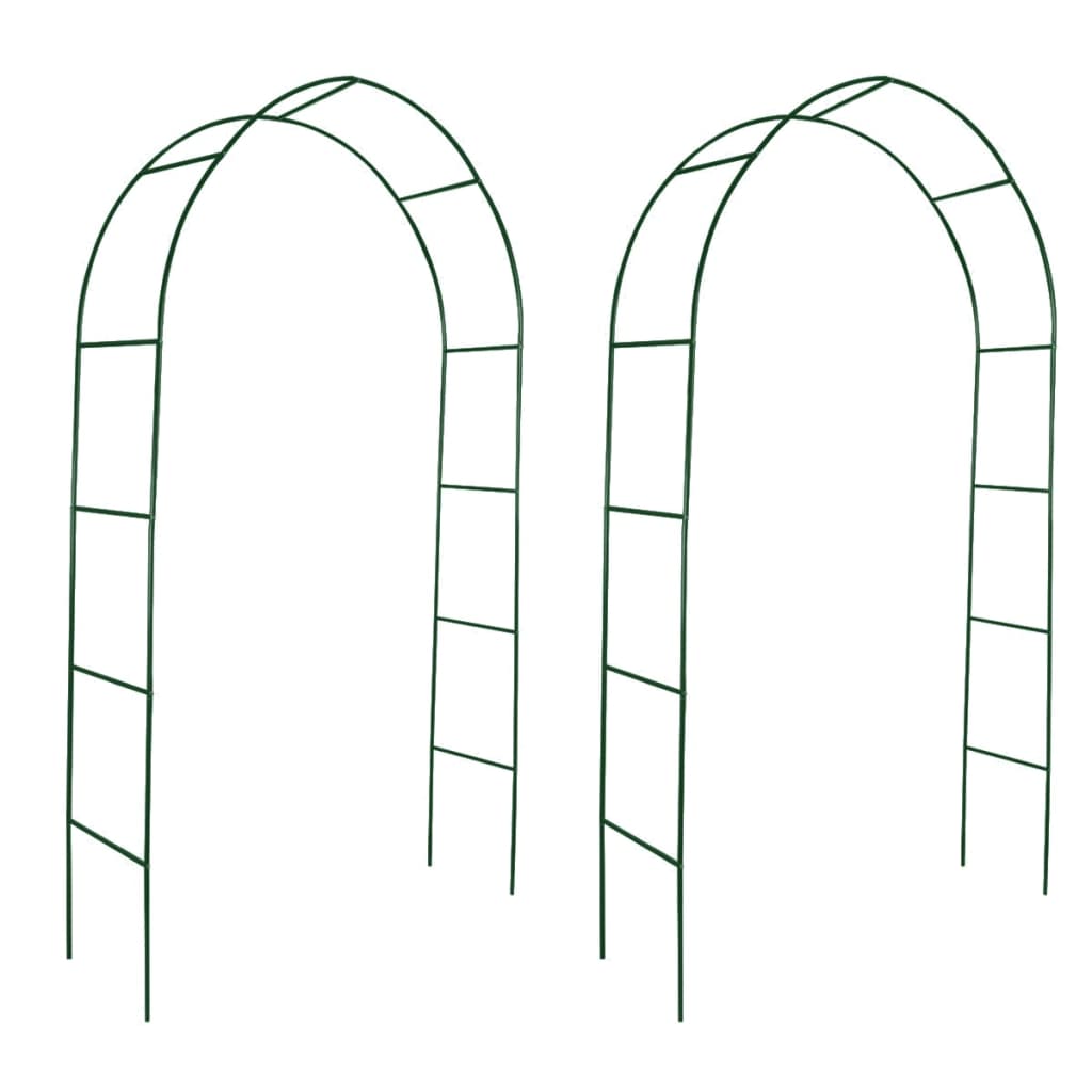 vidaXL Garden Arch 2 pcs Climbing Plants-0