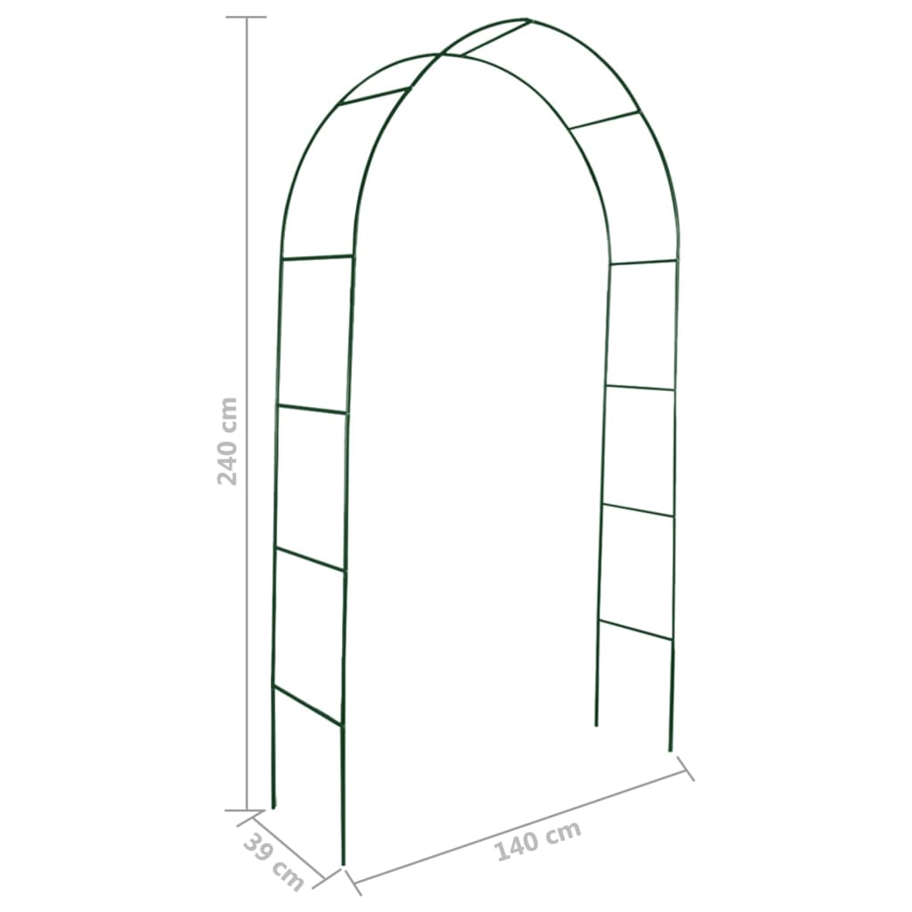 vidaXL Garden Arch 2 pcs Climbing Plants-3