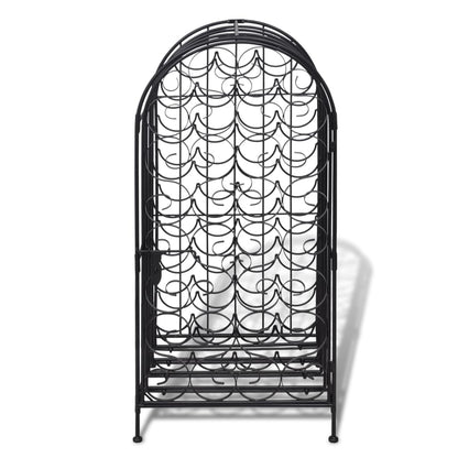 vidaXL Wine Rack Wine Bottle Holder Pantry Floor Wine Cabinet Organizer Metal-1