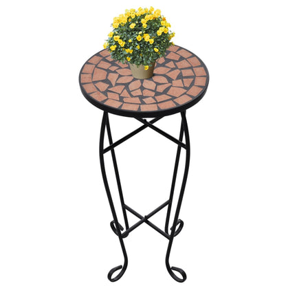 vidaXL Plant Stand Mosaic Table Patio Flower Pot Stand for Hall Patio Ceramic-5