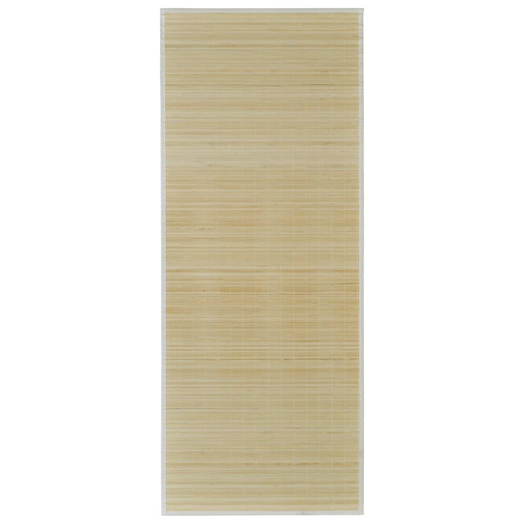 vidaXL Bamboo Rug Runner with Non-slip PVC Backing Floor Carpet Rectangular-0