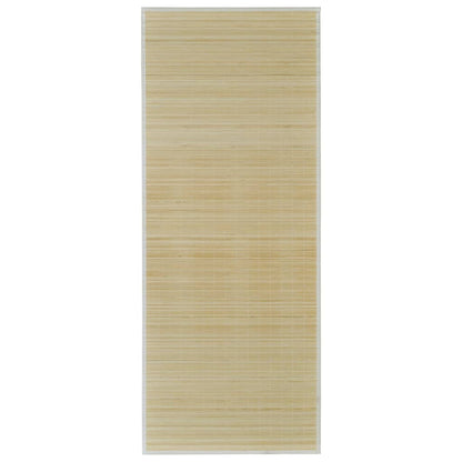 vidaXL Bamboo Rug Runner with Non-slip PVC Backing Floor Carpet Rectangular-0