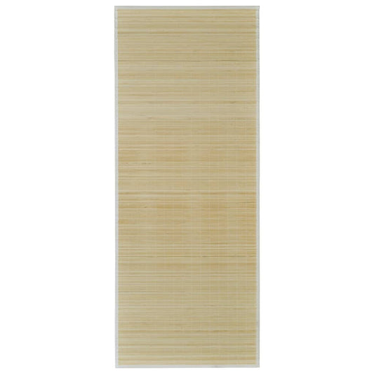 vidaXL Bamboo Rug Runner with Non-slip PVC Backing Floor Carpet Rectangular-0