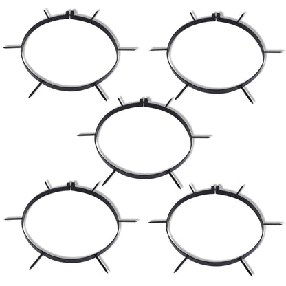 vidaXL Lawn Aerator Clamp with Spikes 5 pcs Diameter 11.8"-1