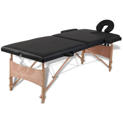 vidaXL Massage Table Portable Massage Bed Salon Therapy Beauty Table 2 Zones-2