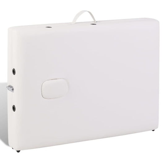 vidaXL Massage Table Portable Massage Bed Salon Therapy Beauty Table 2 Zones-0