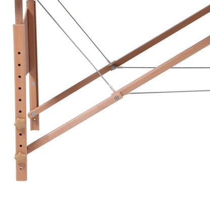 vidaXL Massage Table with Wooden Frame Portable Salon Therapy Table 4 Zones-4