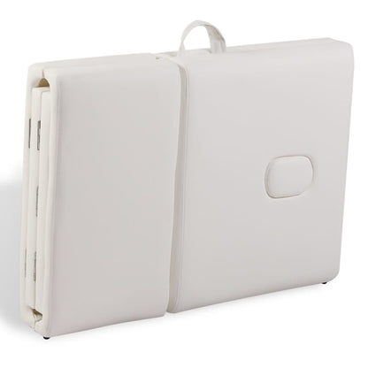 vidaXL Massage Table with Wooden Frame Portable Salon Therapy Table 4 Zones-3