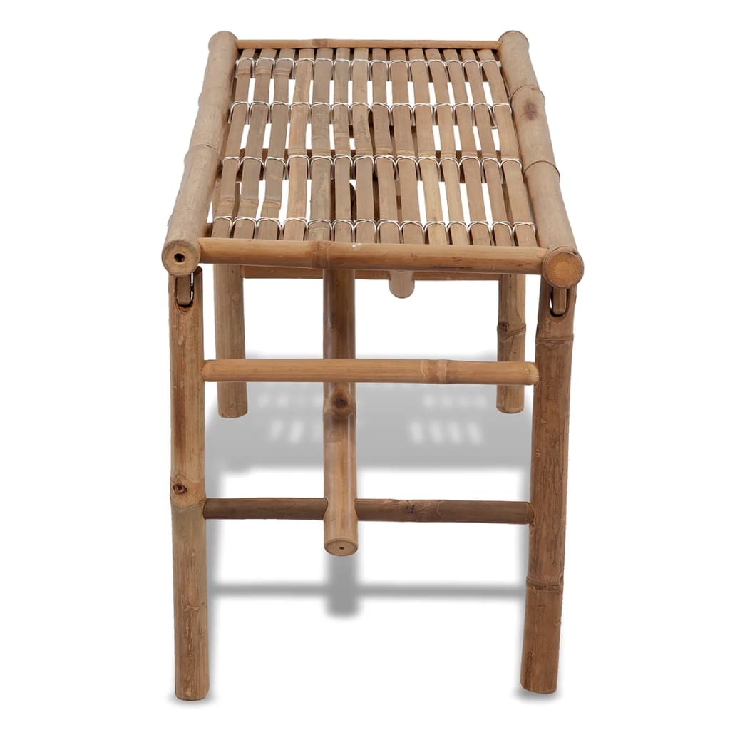 vidaXL Folding Patio Bench 46.5" Bamboo-2