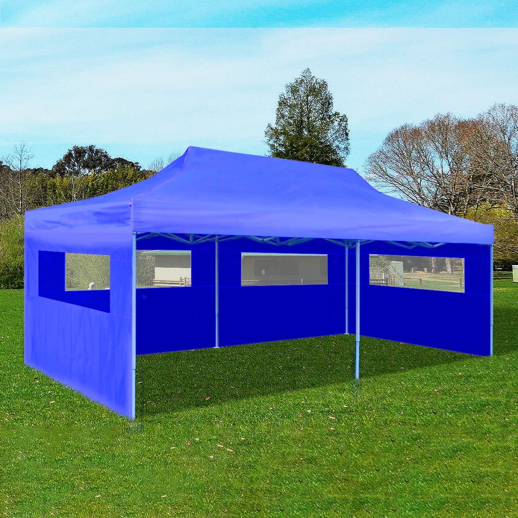 vidaXL Party Tent Foldable Pop-up Gazebo Patio Pavilion Canopy Tent Cream-5