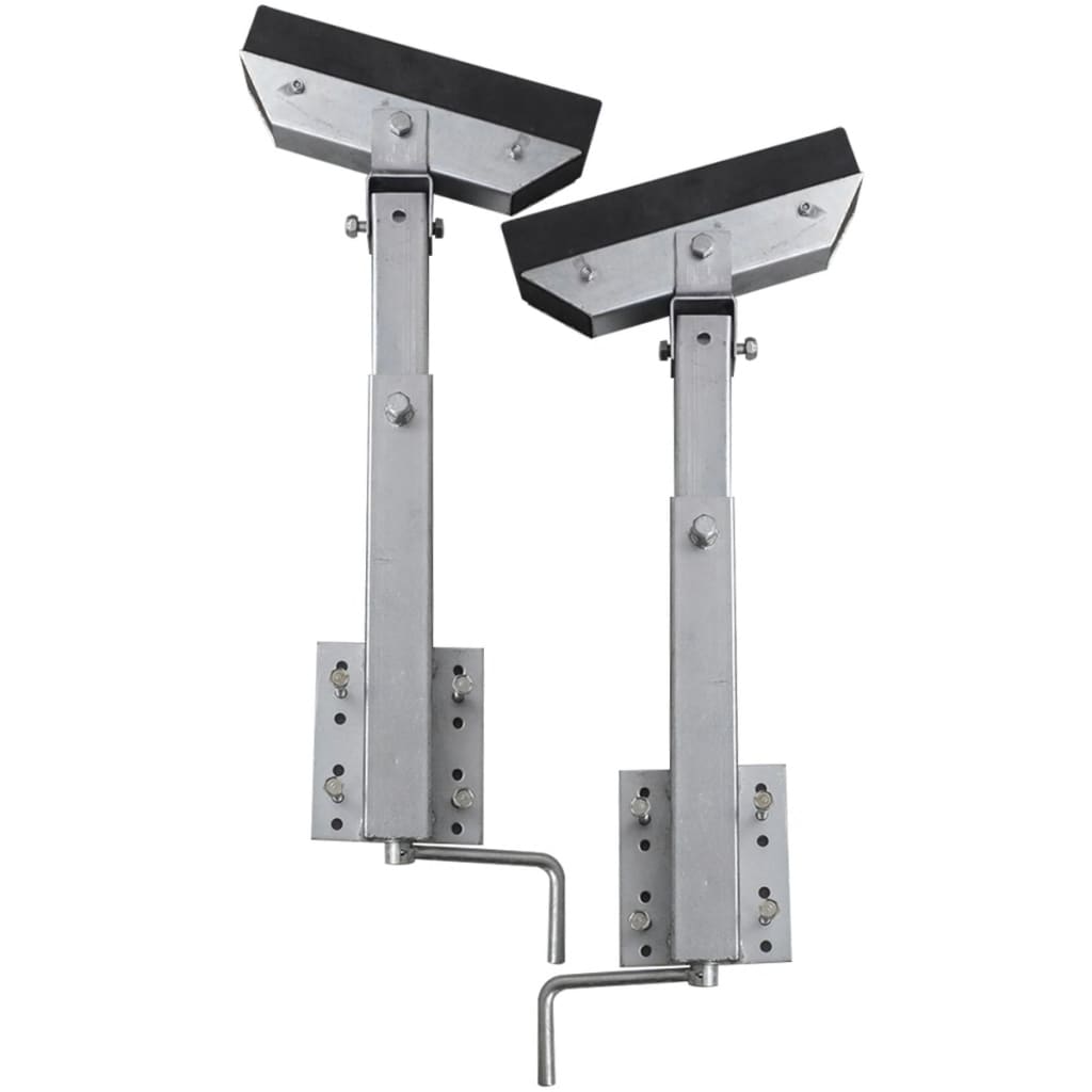 vidaXL Boat Trailer Solid Bar Bow Support Set of 2 24.8"-34.6"-0