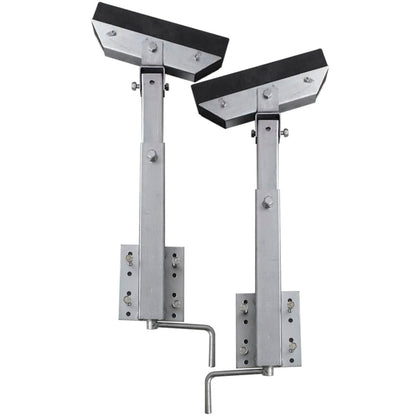 vidaXL Boat Trailer Solid Bar Bow Support Set of 2 24.8"-34.6"-0