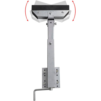 vidaXL Boat Trailer Solid Bar Bow Support Set of 2 24.8"-34.6"-2