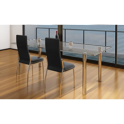 vidaXL Dining Chairs Accent Side Chair for Living Room Bedroom Faux Leather-5