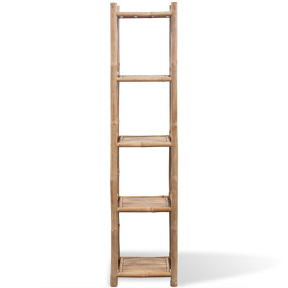 vidaXL 3/4/5-Tier Square Bamboo Shelf Display Shelving Rack Stand Organizer-3