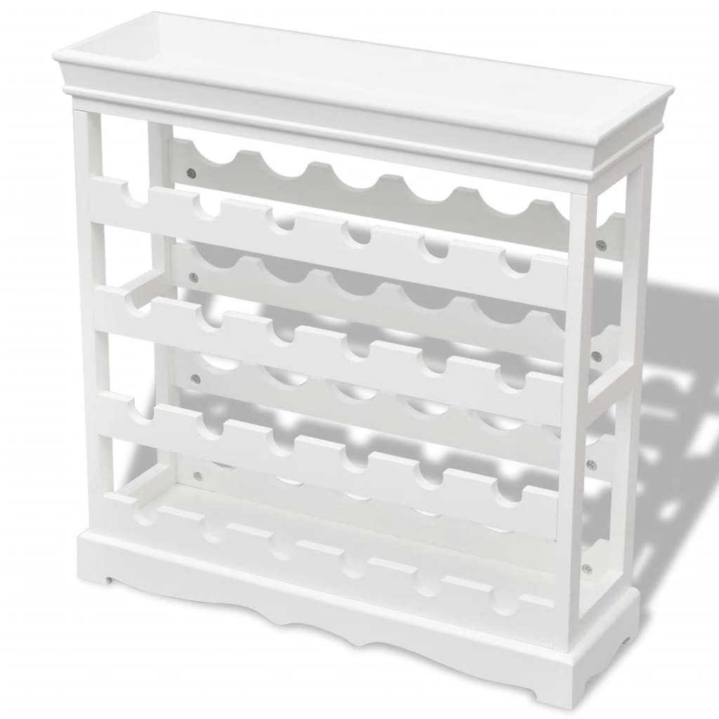 vidaXL Wine Rack Wine Bottle Holder with Top Tray Floor Wine Cabinet Organizer-4