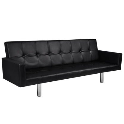 vidaXL Sofa Bed Sleeper Sectional Sofa Bed with Armrest Artificial Leather-1