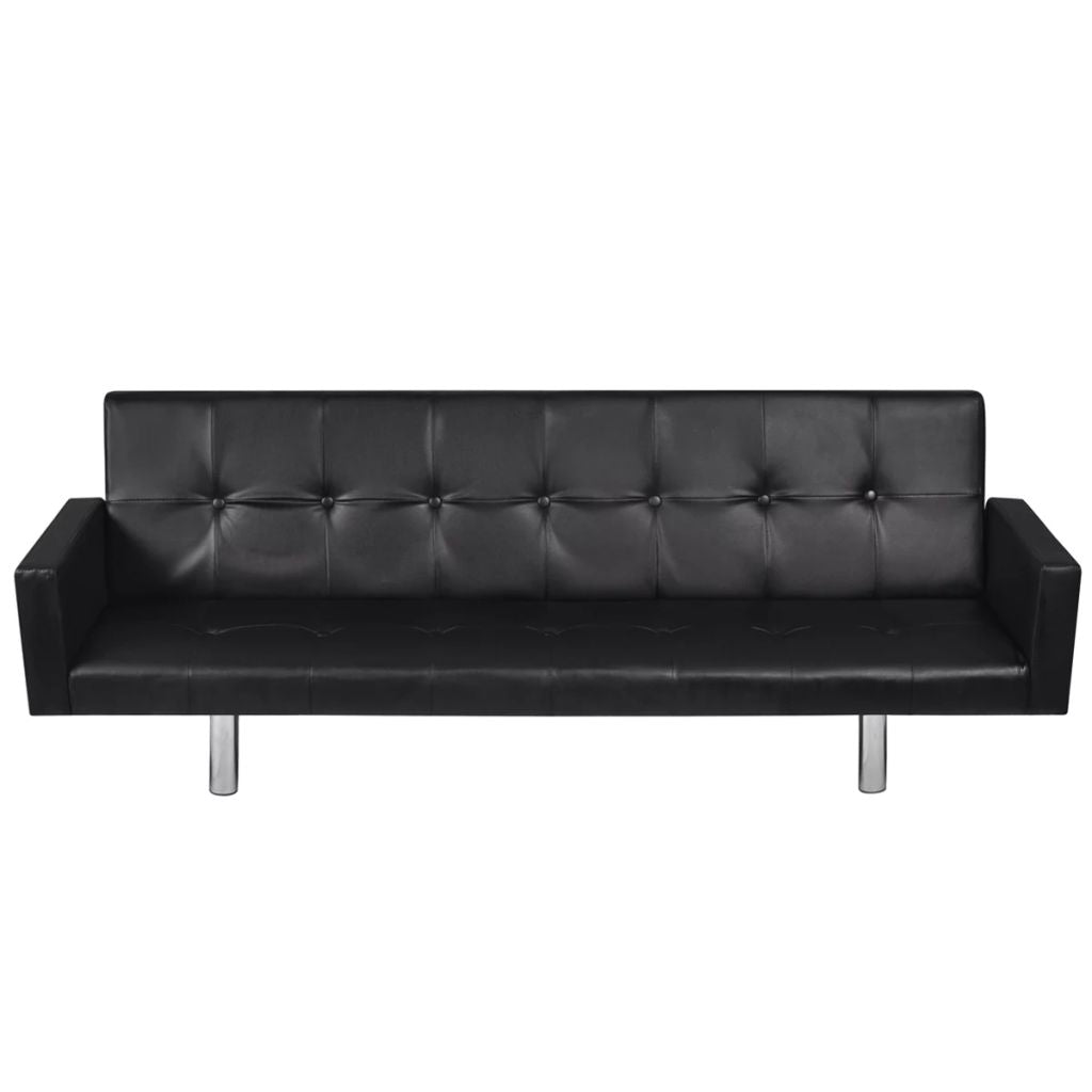 vidaXL Sofa Bed Sleeper Sectional Sofa Bed with Armrest Artificial Leather-3