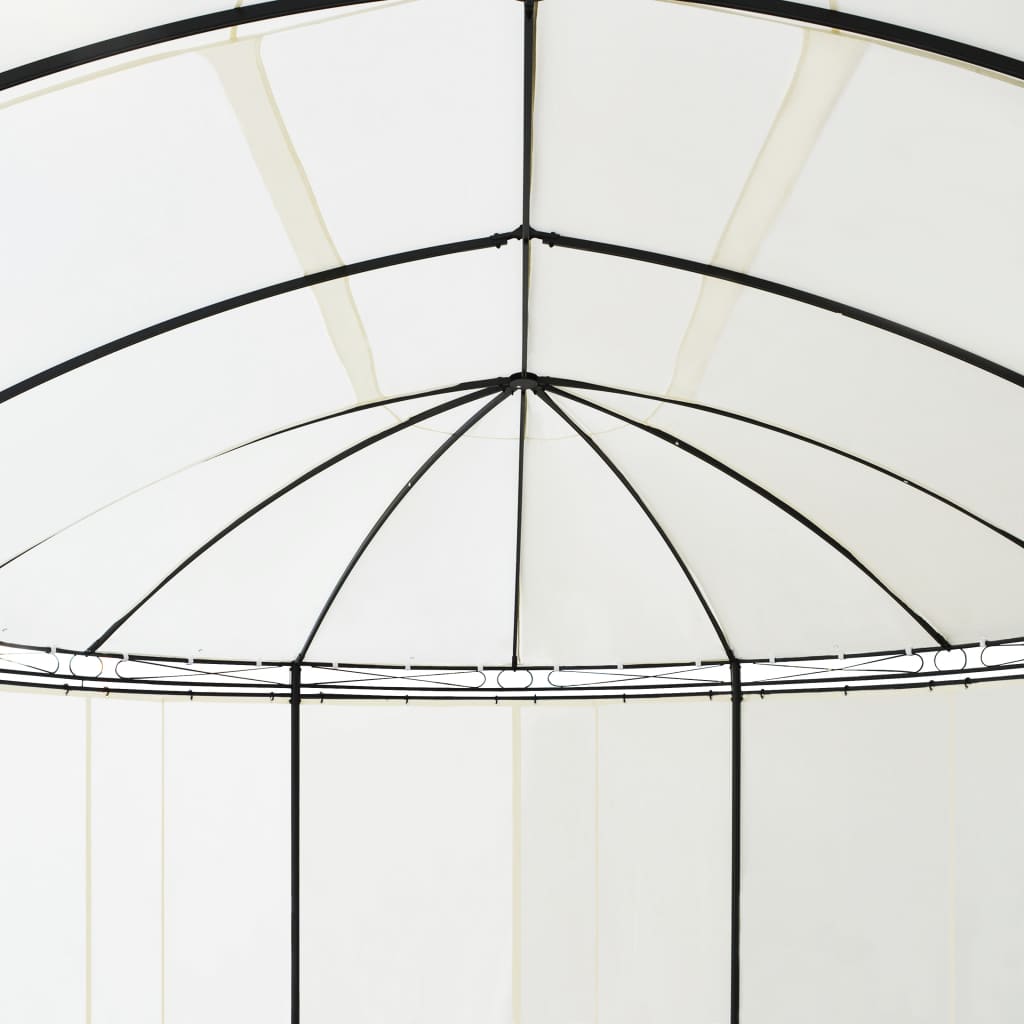 vidaXL Gazebo Cream White 208.7"x137.8"x104.3"-1