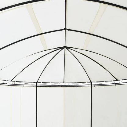 vidaXL Gazebo Cream White 208.7"x137.8"x104.3"-1
