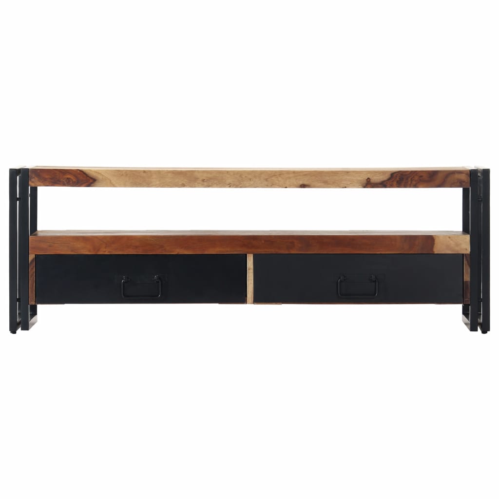 vidaXL TV Stand 47.2"x11.8"x15.7" Solid Wood Sheesham