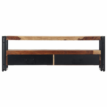 vidaXL TV Stand 47.2"x11.8"x15.7" Solid Wood Sheesham