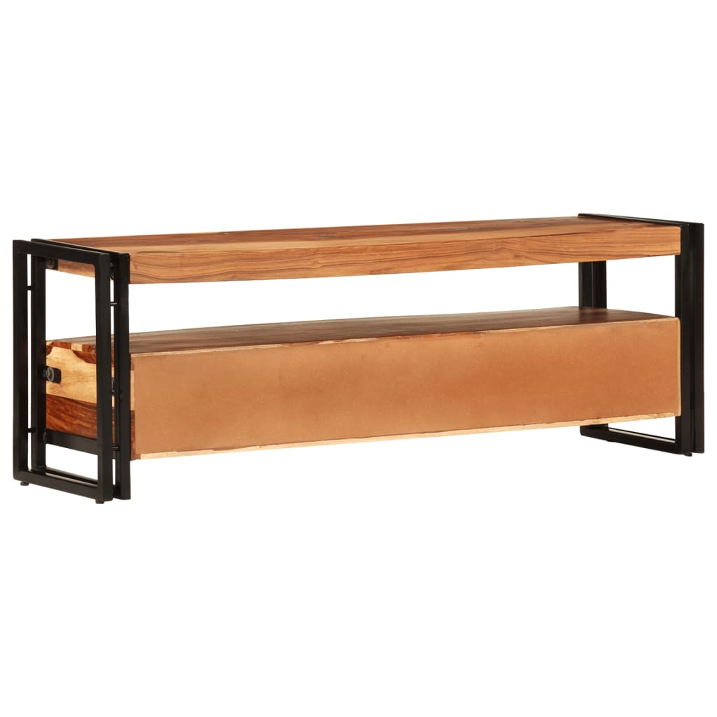 vidaXL TV Stand 47.2"x11.8"x15.7" Solid Wood Sheesham