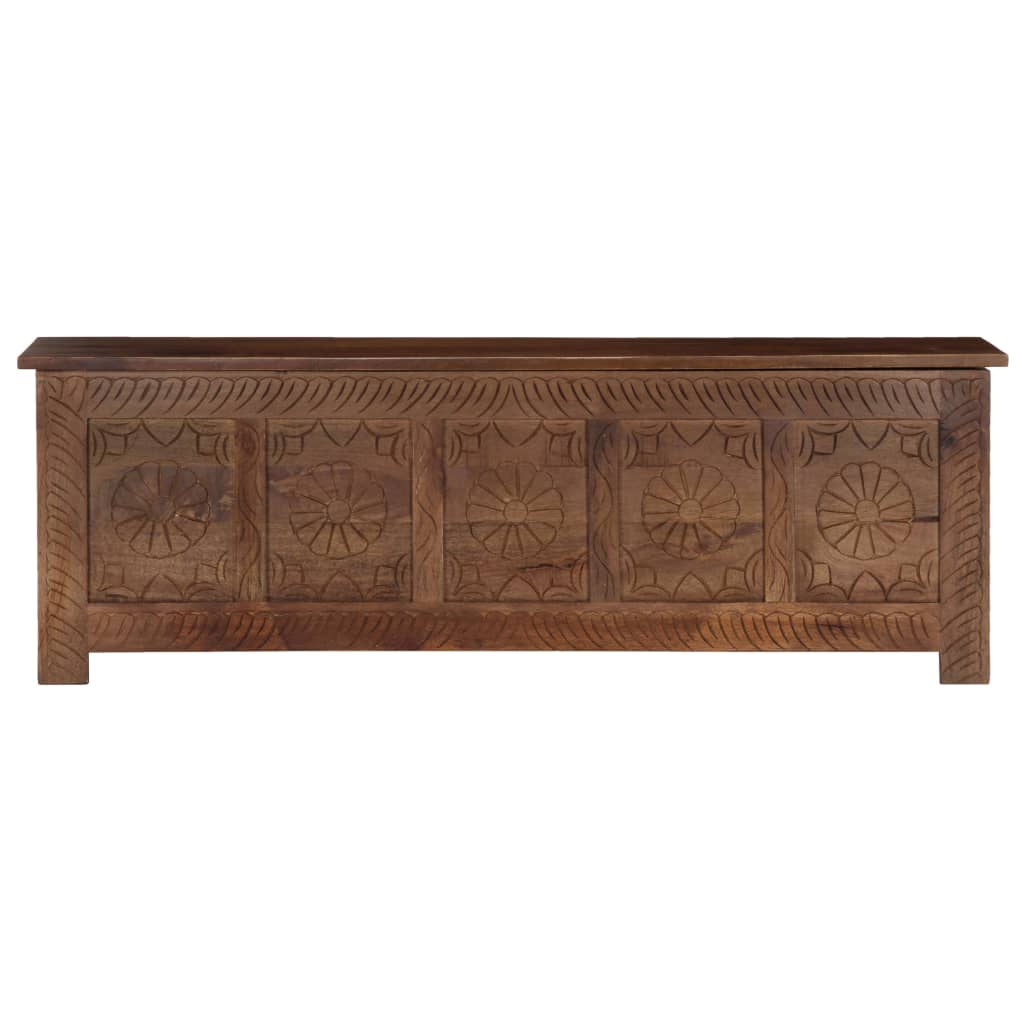 vidaXL Storage Box Sturdy Spacious Sideboard Cabinet Case Solid Wood Mango-4
