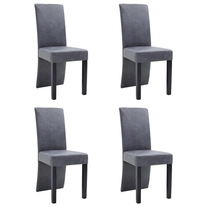 vidaXL Dining Chairs Accent Side Chair for Home Kitchen Faux Suede Leather-0