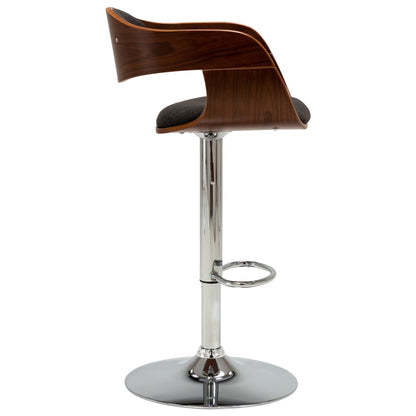 vidaXL Solid Bent Wood Bar Stool Faux Leather Bar Counter Seating Multi Colors-3
