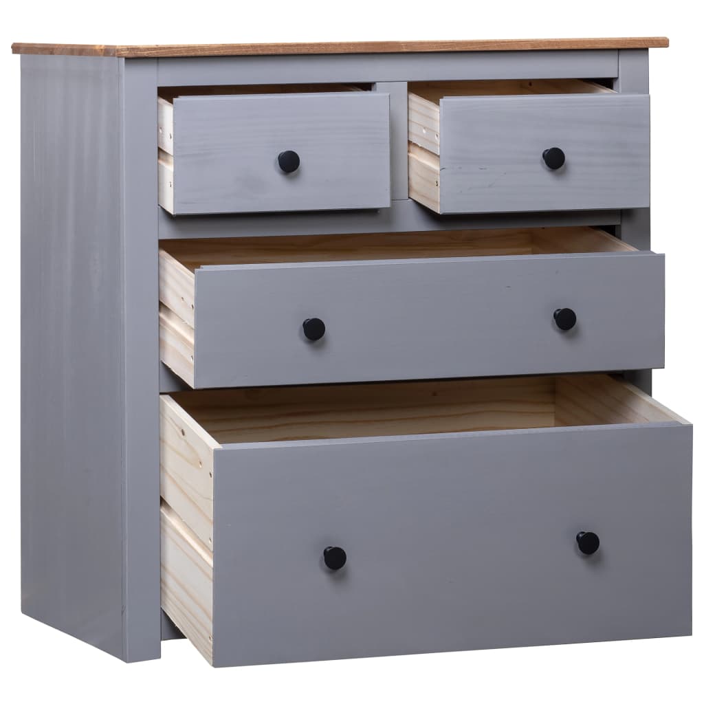 vidaXL Sideboard Drawer Cupboard for Bedroom Storage Cabinet Pine Panama Range-3