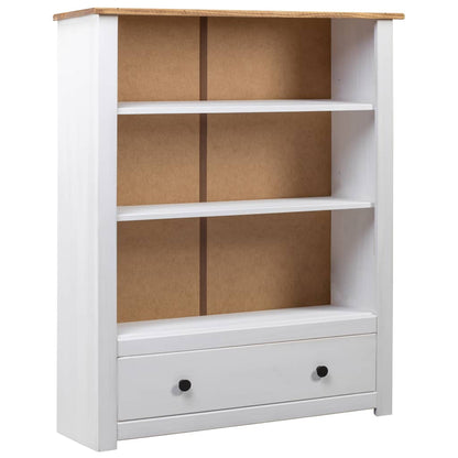 vidaXL Bookshelf Bookcase Decor Shelving Unit Solid Wood Pine Panama Range