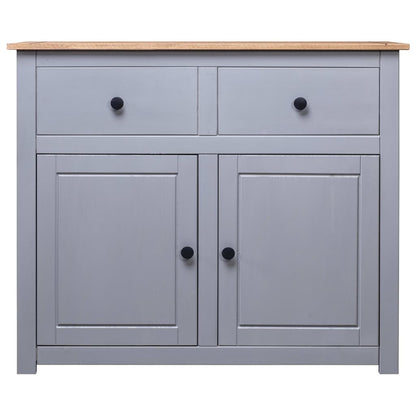 vidaXL Sideboard 2-Drawer Cupboard Sideboard Buffet Cabinet Solid Pinewood-0