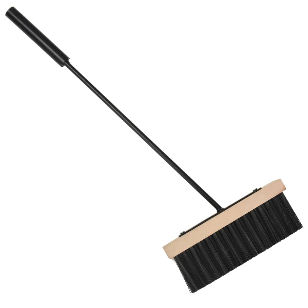 vidaXL Firewood Cart Black 11.8"x13.8"x31.9" Steel-4