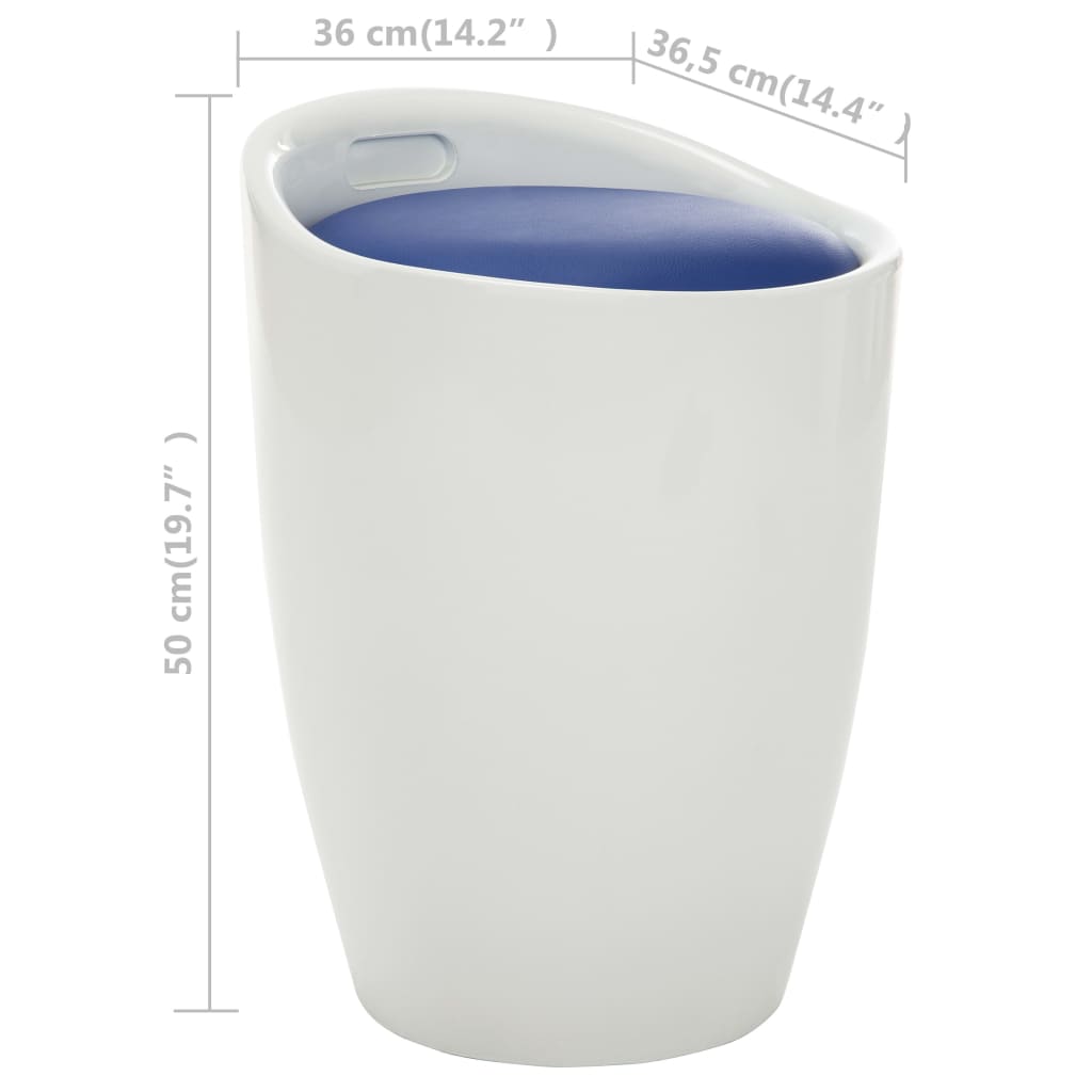 vidaXL Stool Living Room Hall Ottoman Foot Rest Office Footstool Faux Leather-4