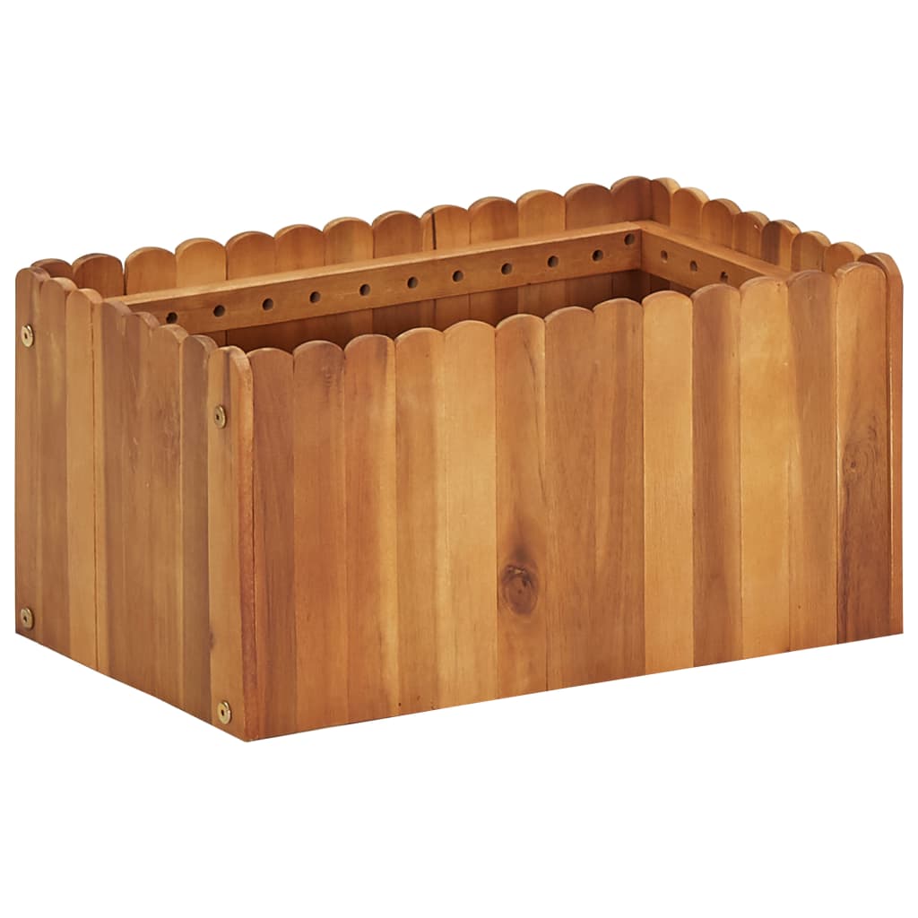 vidaXL Raised Garden Bed Raised Flower Bed Raised Garden Box Solid Acacia Wood