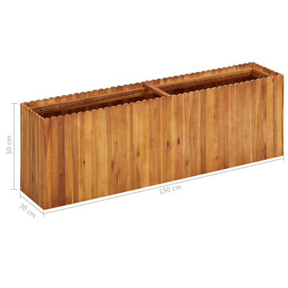 vidaXL Raised Garden Bed Raised Flower Bed Raised Garden Box Solid Acacia Wood