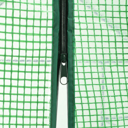 vidaXL Walk-in Greenhouse with 12 Shelves Steel 56.3"x84.5"x77.2"-2