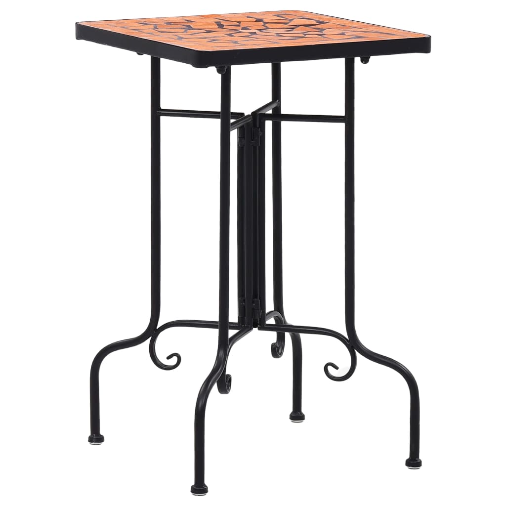 vidaXL Mosaic Side Table Plant Table Stand Patio Flower Pot Stand Ceramic-2