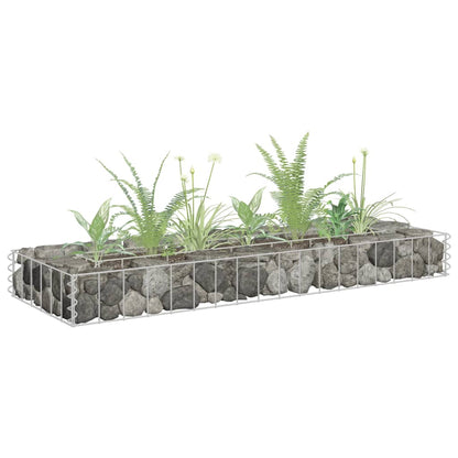vidaXL Gabion Raised Bed Galvanized Steel 141.7"x11.8"x3.9"-20