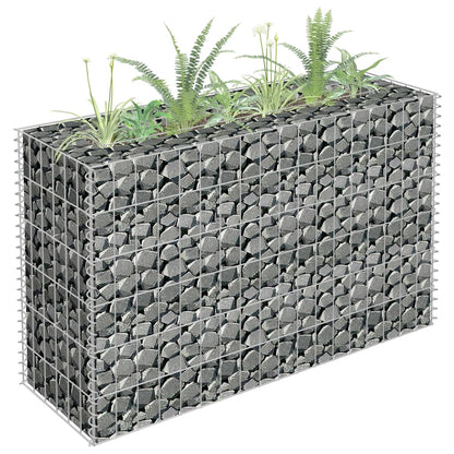 vidaXL Gabion Raised Bed Galvanized Steel 141.7"x11.8"x3.9"-17