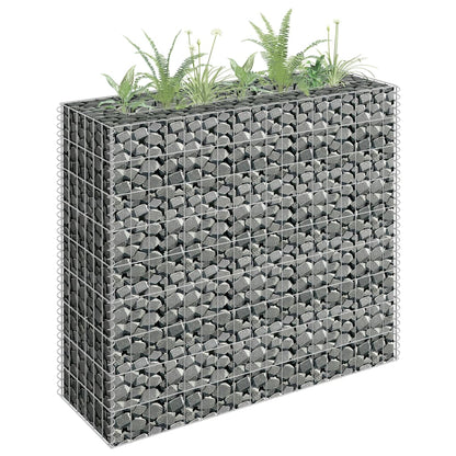 vidaXL Gabion Raised Bed Galvanized Steel 141.7"x11.8"x3.9"-6