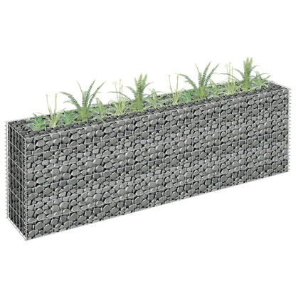 vidaXL Gabion Raised Bed Galvanized Steel 141.7"x11.8"x3.9"-18