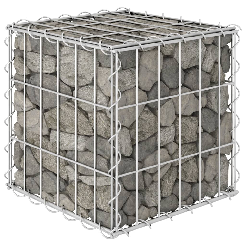 vidaXL Cube Gabion Raised Bed Steel Wire Basket Pot Garden Planter Multi Sizes-2